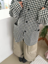 Plaid shirt jacket