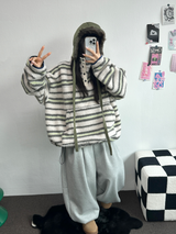 SWEAT BALLOON BACK POINT LONG PANTS🤎🖤🩶3COLOR