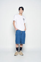 25SS ミックスタイプグラフィックスショートスリーブTシャツ ホワイト