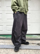 Ter Stripe Balloon Denim Pants 2C
