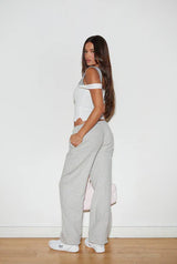 Basic rough tank top - gray