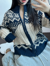 スノーフラワーハーフポロネックTニットジップアップ 🧸💙
