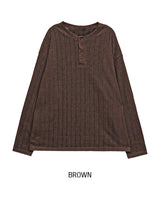 Talo Rib Henley Neck Knit