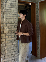 Mile cropped long-sleeve shirt