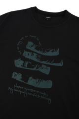ブラックシガレットロングスリーブTシャツ
