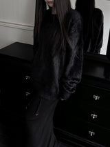 overfit angora round knit (unisex / 4color)
