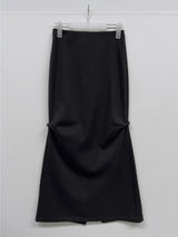 [FW/Hidden Banding] Shirring Mermaid Long Skirt