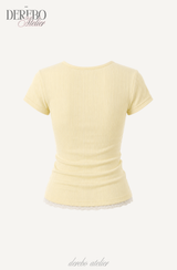 バナナ レース Vネック 半袖Tシャツ