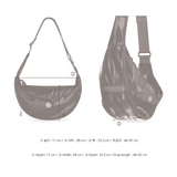 SOFT GLOSSY CROSS BAG_HEATHER