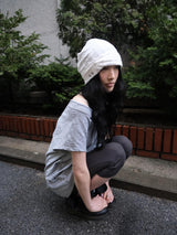 flower button beanie