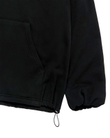 25FW WOVEN QUILTING WIDE HOODIE BLACK