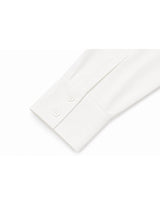 Basic Oxford Oversized Tie Shirt White