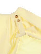 COTTON FLARE SKIRT (LEMON)