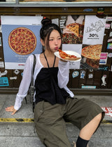 Sorbet Summer シースルーリブカーディガン