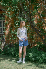 ROSE MESH TOP (2 COLORS)