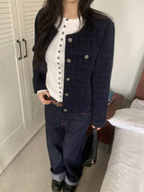 Penny Red Stitch Raw Wide Denim Pants