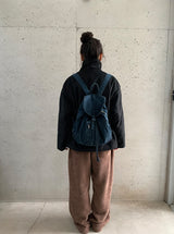 Halka Bokashi Hairy Knit Banding Wide Pants