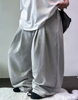 FRONT TWO PINTUCK BALLOON PANTS 🩶🤍🖤🍘5COLOR