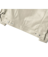 RG Synthetic Leather シングルジャケット（クリーム）