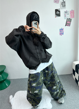 フラワーパターンカモフラージュ🤍💚