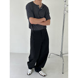[S/S] Nylon tuck wide slacks (3color)