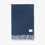 Wool Woven Scarf Solid_Indigo Blue
