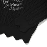 コレクションプリンテッドスカロップニット [BLACK]