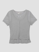 NUBASIC テンセルハーフTシャツセット グレー