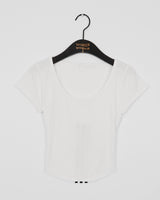 Ponut バックスリットテーピング半袖Tシャツ