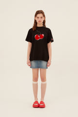 ビッグチェリーTシャツ [BLACK]