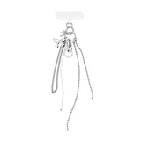 NO.489 [SILVER] BRIMFUL RIBBON PHONE GRIP