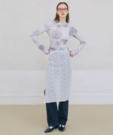 Floral Lace Layered Skirt - White