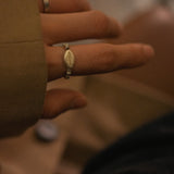 All is well, silver ring with Topaz_November Birthstone