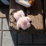 tuteogi peach pink doll keyring