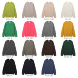 LMN フェアウォッシャブルルーズフィットハチラウンドニット (15 colors)