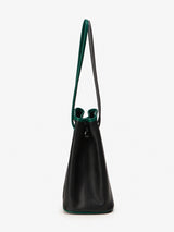 BAZAS bucket leather bag / Matte Black