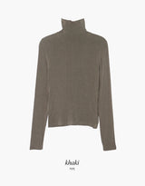 ベーシックスリムフィットタートルネックTシャツ (5color)