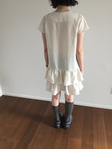 Twin Shirt フリルワンピース (2color)