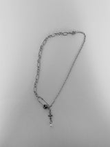 pearl drop necklace(cross)