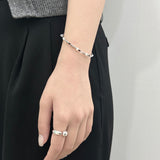 plain black bar bracelet