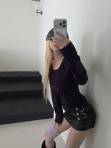 monic flower knit ops(3 color)