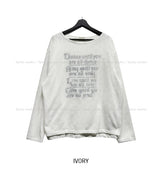 Rough See-through Layered Knit