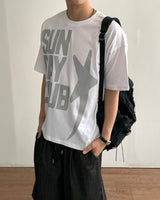 サンディプリンティングショートスリーブTシャツ
