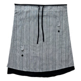  Oblique Noir Visor Stripe See-through Midi Skirt (2 colors)