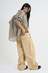 Mar over check shirt