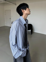 loose-fit striped shirt