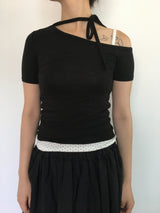 Unbalanced Tie T-Shirt (4color)