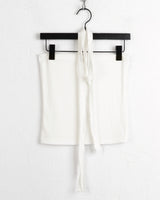 Cable ribbed tank top