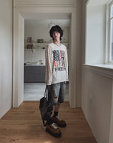 Frame Vintage Print Long Sleeve T-shirt