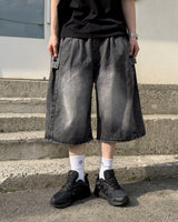Dera Side Snap Bermuda Denim Pants